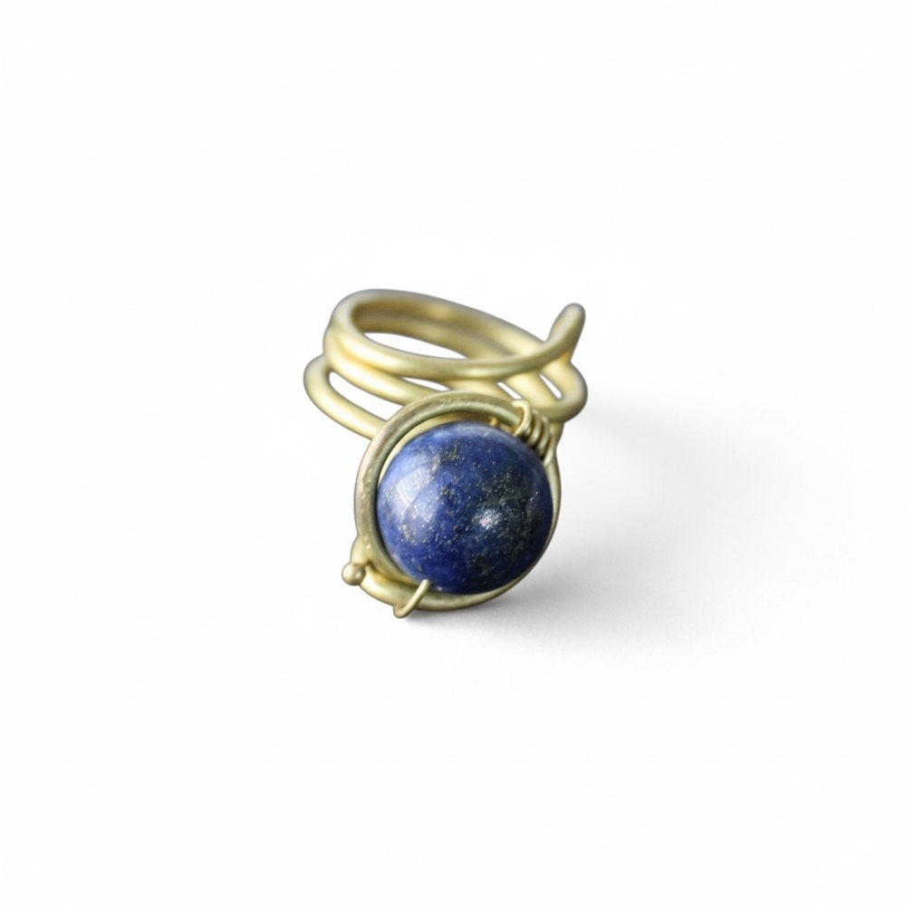 Artisan unique dark blue ring